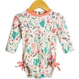 Ruffle Butts Toddler One Piece Swim 🌵🍃